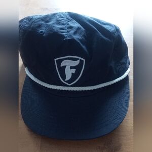 Navy Blue Cap with White Trim